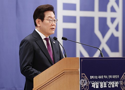 李대통령 “역사 굽이마다 재일동포 희생…애국심 잊지 않겠다”