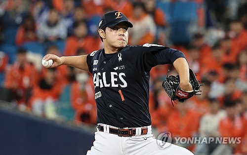 Fireballer, slugger push Eagles to brink of Korean Series