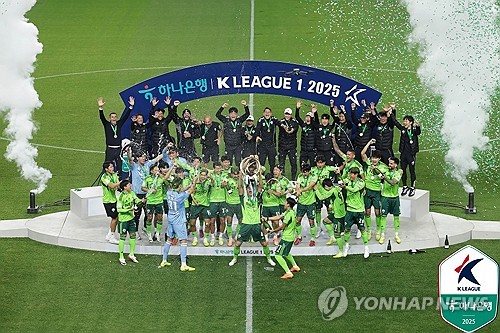 (LEAD) Champions Jeonbuk put 6 players on K League 1 Best XI squad