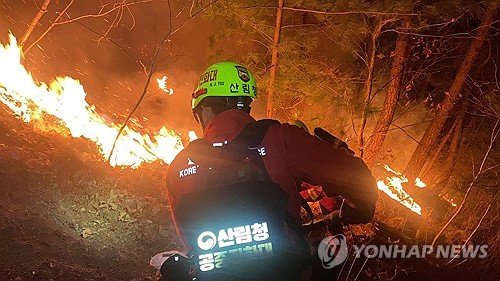 29 helicopters, hundreds of personnel deployed to bring wildfire in Inje under control