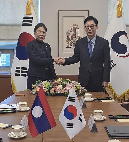 S. Korean, Lao vice FMs discuss cooperation in online scam response, critical minerals