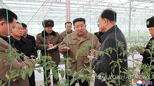N. Korea's Kim inspects construction site of greenhouse farm in Sinuiju