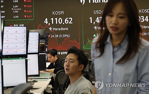 (LEAD) Seoul shares fall for 3rd day after Fed's rate cut
