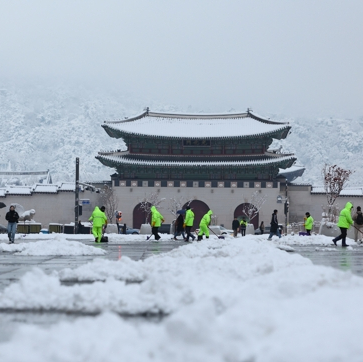 首尔降雪